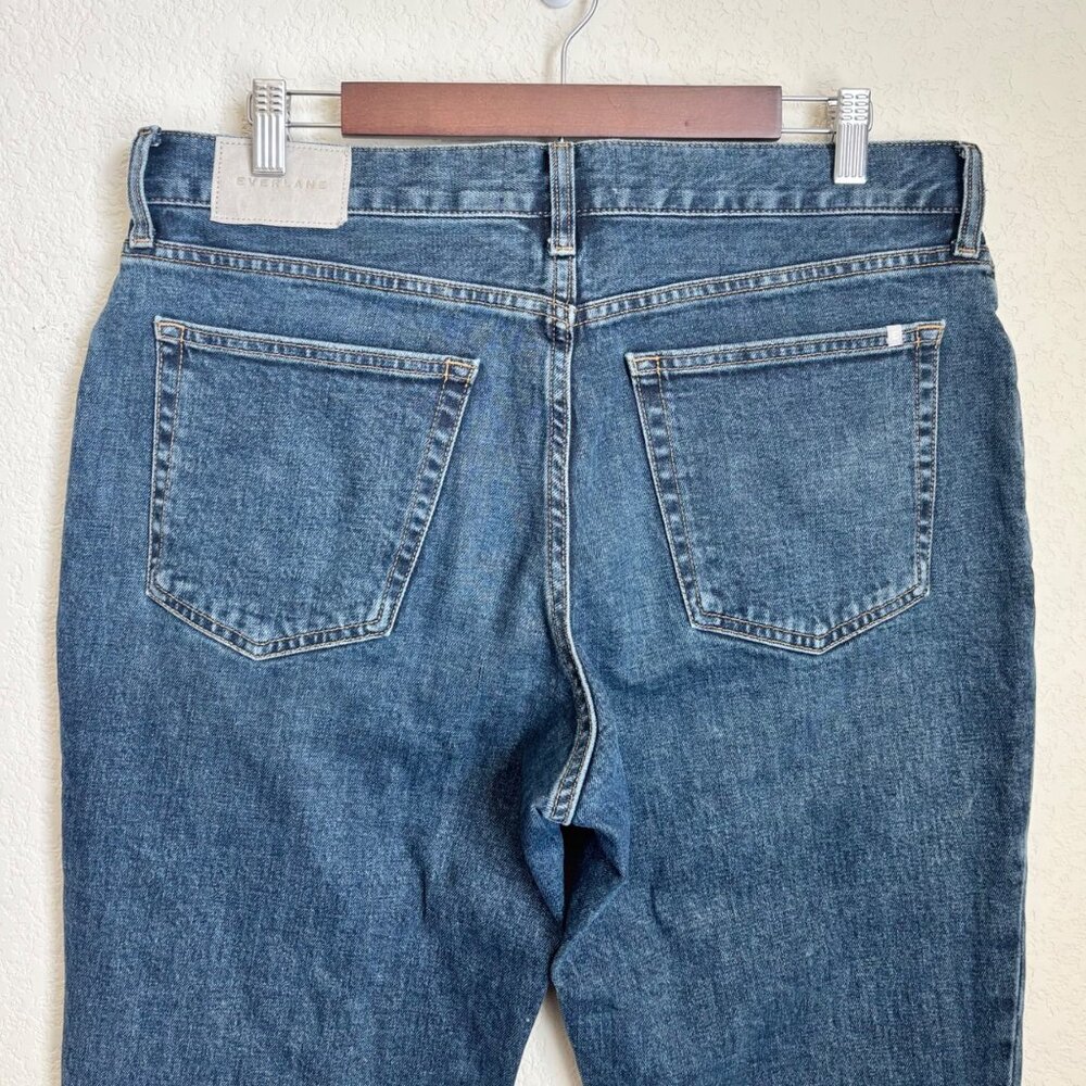 Everlane Slim Fit Jeans Men’s 33x32 Dark Wash Organic Cotton Denim - Picture 5 of 11